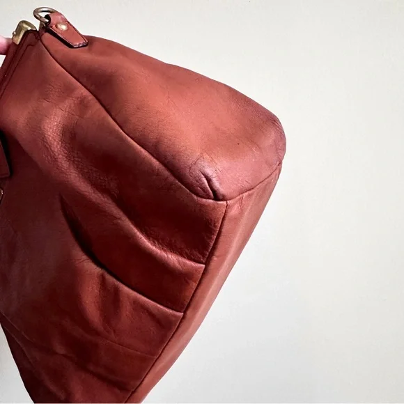 Coach Leather Madison Pinnacle Drifter Satchel in Cognac colour - Picture 8 of 15